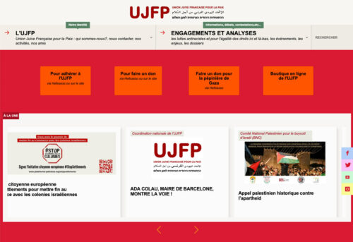 accueil site internet UJFP